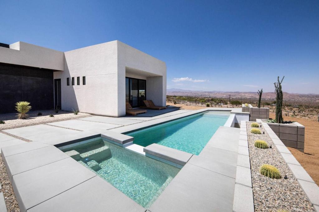 Pet-Friendly Joshua Tree Haven with Private Pool & Cowboy Tub